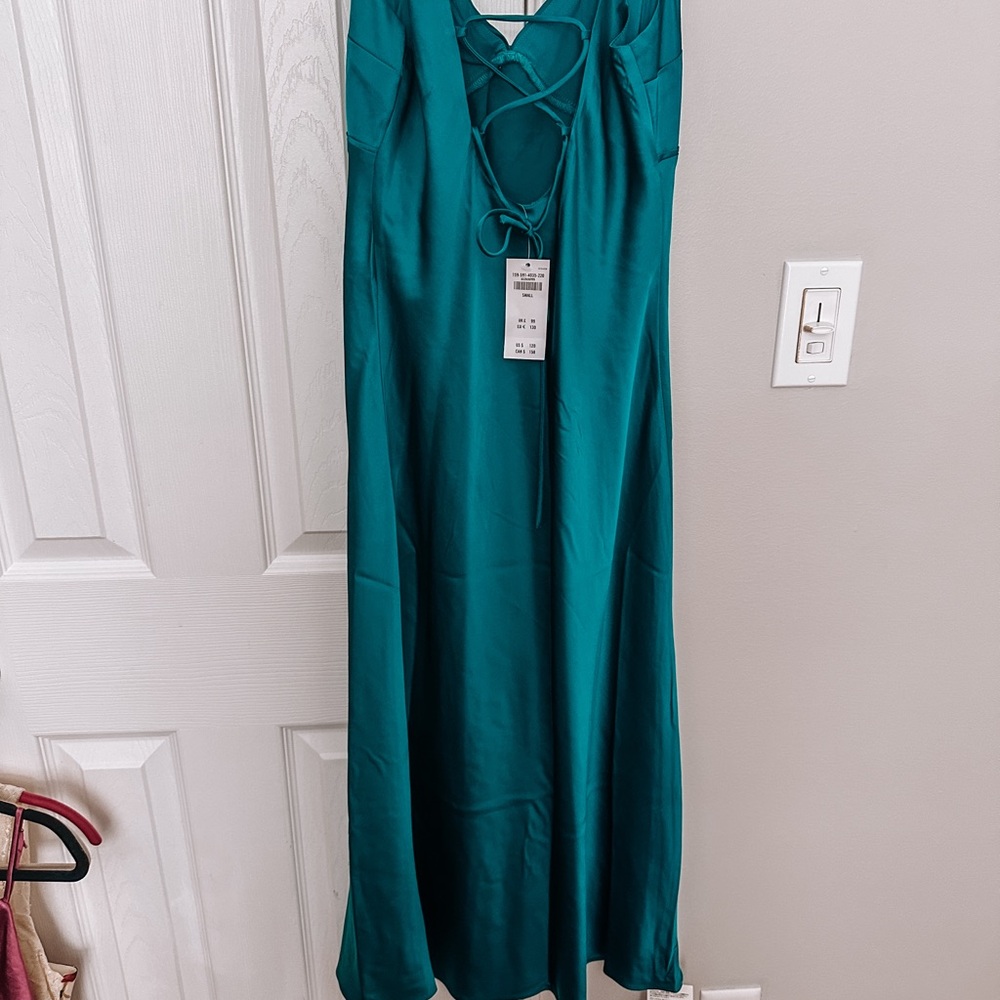 Abercrombie & Fitch Teal Backless Dress